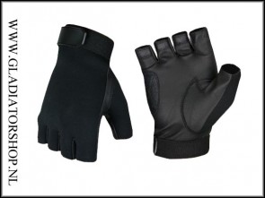 Invader Gear half finger gloves black